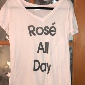Rose All Day Wildfox V neck